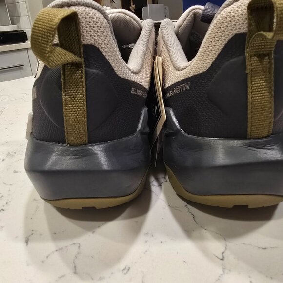 Salomon Elixir Activ GTX Grey / Beige Size Men's 10 Gore-Tex Sneaker NEW - Picture 8 of 12